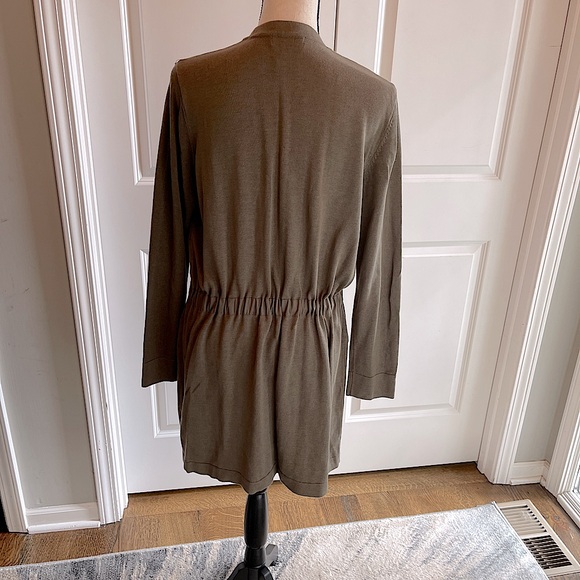 NWT Olive Calvin Klein Sweater Jacket, Size - Picture 1 of 5